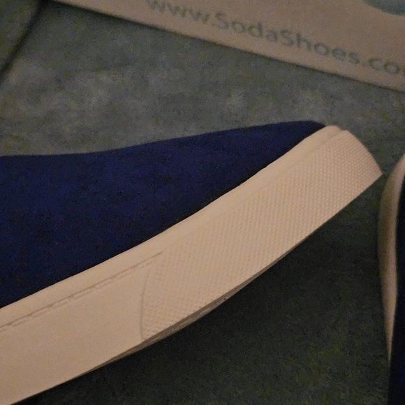 Soda Women's Royal Blue Slip-On Flats - Picture 9 of 10